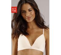 Bralette-BH S.OLIVER "Zoè", Damen, Gr. 75, Cup C, rosa (rose), Microtouch, Obermaterial: 60% Polyamid, 35% Polyester, 5% Elasthan, BHs, ohne Bügel in angesagter Triangel-Form (24000361-75) rose