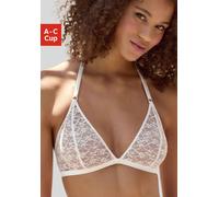 Bralette-BH VIVANCE, Damen, Gr. 70, Cup B, weiß, Obermaterial: 85% Polyamid, 15% Elasthan, BHs, in zierlicher Triangel-Schnittform mit Neckholder-Trägern, Dessous (77985326-70) weiß