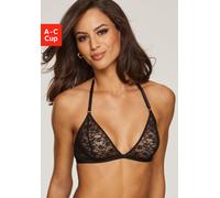 Bralette-BH VIVANCE, Damen, Gr. 70, Cup C, schwarz, Obermaterial: 85% Polyamid, 15% Elasthan, BHs Bralette-BH, in zierlicher Triangel-Schnittform mit Neckholder-Trägern, Dessous (68884547-70)