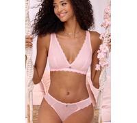Bralette-BH VIVANCE, Damen, Gr. 95, Cup B, rosa (rosé), Spitze, Obermaterial: 92% Polyamid, 8% Elasthan, BHs, ohne Bügel im High-Apex-Design, sexy Dessous (29663145-95) rosé