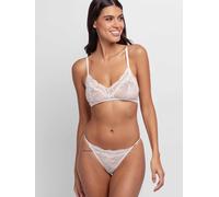 Bralette DORINA "Origins", Damen, Gr. S, N-Gr, beige (ivory), Spitze, Obermaterial: 87% Polyamid, 13% Elasthan, unifarben, BHs Bralette, durchgehende Spitze mit Spitzenbesatz an den Körbchen, ohne Büg