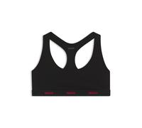 Bralette HUGO UNDERWEAR, Damen, Gr. XL, N-Gr, schwarz, Jersey, Obermaterial: 93% Baumwolle, 7% Elasthan, Basic, körpernah, BHs Bralette, Ringerrücken, Unterbrustband mit Logoschriftzug (50186413-XL) s