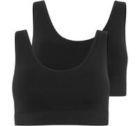 Bralette JOCKEY "Back Smoothing Seamfree", Damen, Gr. XL, N-Gr, schwarz, Jersey, Obermaterial: 65% Polyamid, 28% Polyester, 7% Elasthan, unifarben, BHs Bralette, weiche, eingenähte, drahtlos geformte 