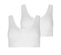 Bralette JOCKEY "Seamfree Stretch", Damen, Gr. L, N-Gr, weiß, Jersey, Obermaterial: 91% Polyamid, 9% Elasthan, unifarben, BHs Bralette, Rundhals, breite Träger, ohne Seitennähte (52795827-L) weiß