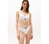 Bralette-BH "BRALETTE LIFT", Damen, Gr. XL (42/44), N-Gr, weiß, Jersey, Obermaterial: 90% Baumwolle, 10% Elasthan, TOMMY HILFIGER UNDERWEAR, unifarben, Basic, körpernah, BHs, mit kontrastfarbenen Deta
