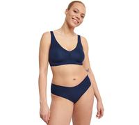 Bralette SLOGGI "ZERO Feel 2.0 Bralette", Damen, Gr. XS, N-Gr, blau (navy blau), Single Jersey, Obermaterial: 76% Polyamid, 24% Elasthan, unifarben, BHs Bralette, nahtlos und unsichtbar (39738305-XS)