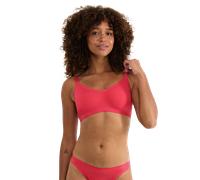 Bralette SLOGGI "ZERO Feel Air Bralette", Damen, Gr. M, N-Gr, pink (flamingo), Single Jersey, Obermaterial: 83% Polyamid, 17% Elasthan, BHs Bralette, atmungskativ und unsichtbar (59469423-M) flamingo