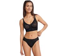 Bralette SLOGGI "ZERO Feel Bliss Bralette", Damen, Gr. M, N-Gr, schwarz, Spitze, Obermaterial: 76% Polyamid, 24% Elasthan, BHs Bralette, unsichtbar mit Spitzenoptik (42869421-M) schwarz