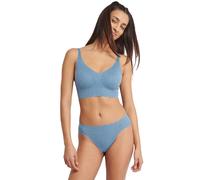 Bralette SLOGGI "ZERO Feel Bliss", Damen, Gr. S, N-Gr, blau (azura blau), Spitze, Obermaterial: 76% Polyamid, 24% Elasthan, BHs Bralette, nahtlos, V-Ausschnitt, Stretch-Spitze, herausnehmbaren Pads (7