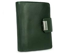 Branco Große Geldbörse, Portemonnaie Größe L für Damen, Echt-Leder, Jäger-Grün, 12050