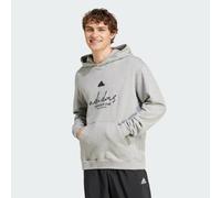 Brand Love French Terry Hoodie Medium Grey Heather M