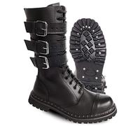 Brandit Stiefel Phantom 3-Buckle Leder Schwarz Größe 41/UK 7