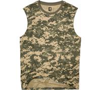 Brandit ärmelloses Shirt, grau/beige, Größe 3XL