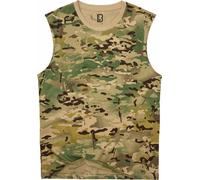 Brandit ärmelloses Shirt, schwarz-grün, Größe 3XL für Männer