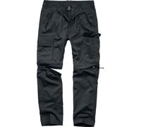 Brandit Kombi Hose ALL Terrain 2in1 ZIP LANGE + KURZE Hose RV VINTAGE SHORTS, Größe:3XL, Farbe:Schwarz