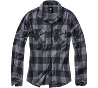 Brandit Amy Flanell Ladies Hemd, schwarz-grau, Größe S für Frauen