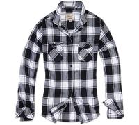 Brandit Amy Flanell Shirt GIRLS white/black-6XL