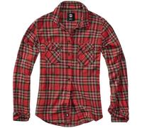 Brandit Amy Tartan Flanell Checkshirt Frauen Flanellhemd rot/schwarz Basics, Rockwear
