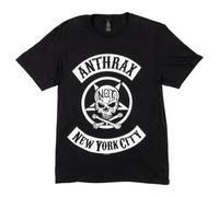 Brandit Anthrax Biker Skull T-Shirt schwarz Herren, XXL