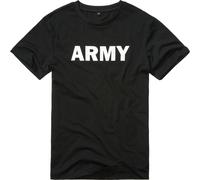 Brandit T-Shirt Army – bedruckt, Rundhals, 100% Baumwolle – Schwarz, Gr. L
