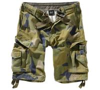 Brandit Basic Vintage Shorts Cargo (Sale) swedish camo, Größe 7XL, Herren, Baumwolle