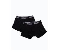 Brandit Boxershort Logo 2er Pack Herren-Boxershort-Set - schwarz schwarz S