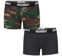 Brandit Logo Boxer 2 Einheiten M Woodland / Black