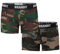 Brandit Boxershort Logo 2er Pack Herren-Boxershort-Set - camouflage M