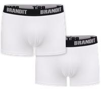 Brandit Boxer-Shorts Logo 2 Tasche Größe XXL Farbe Weiß/Weiß