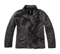Brandit Kids Britannia Jacket schwarz, Größe S/122-128, Baumwolle