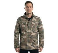 Allwetterjacke BRANDIT "Brandit Herren Britannia Winter Jacket", Herren, Gr. 3XL, grün (light woodland), 100% Baumwolle, mehrfarbig, normal, amerikanischer Ausschnitt, Jacken (34800436-XXXL) light woo