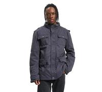 Allwetterjacke BRANDIT "Brandit Herren Britannia Winter Jacket", Herren, Gr. 4XL, grau (indigo), 100% Baumwolle, mehrfarbig, normal, amerikanischer Ausschnitt, Jacken (68503529-4XL) indigo