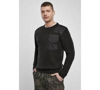 weiches Brandit Herren Sweatshirt Klettverschluss Schwarz XXL
