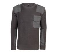 Brandit BW Pullover mit Brusttasche anthrazit, Größe XXL, Herren, Synthetik