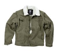 Brandit Canvas Sherpa Jacke grün Herren, L