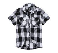Brandit Checkshirt Kurzarm Karo Weiß/Schwarz Größe 6XL