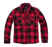 Brandit Kinderhemd Checkshirt – Langarm – Rot/Schwarz – Größe 158–164 cm