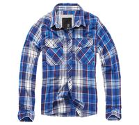 Brandit Check Shirt Flanell Hemd blau, Größe XXL, Herren, Baumwolle