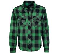 Brandit - Check Shirt Hemd - Green/Black 5XL