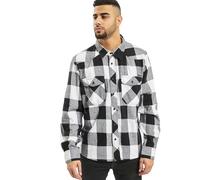 Brandit Check Shirt Herren Baumwoll Hemd S Weiss-schwarz