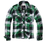 Brandit Checkshirt Flanellhemd grün schwarz in XXL