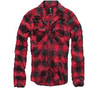 Brandit Check Langarmhemd 2XL Black / Grey
