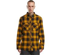 Brandit Check Shirt Long Sleeve, Farbe: Black-Yell, Größe: S