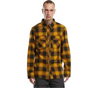 Brandit Check Shirt Long Sleeve, Farbe: Black-Yellow, Größe: 5XL