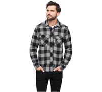 Brandit Check Shirt Long Sleeve, Farbe: blk+Charco, Größe: XL