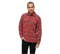 Brandit Check-Hemd Langarm Tartan Rot Herren Größe M