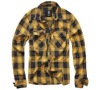 Brandit Check Shirt Men Fred Black-Yellow S