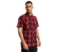 Brandit Checkshirt Halfsleeve in Gr. 4XL in Rot