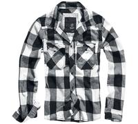 Brandit Checkshirt Flanellhemd schwarz weiß in 4XL