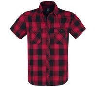 Brandit Checkshirt Halfsleeve in Gr. S in Rot
